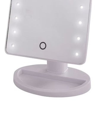 مرآة مكياج مع أضواء LED بيضاء - view 3