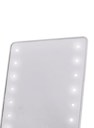 مرآة مكياج مع أضواء LED بيضاء - view 2