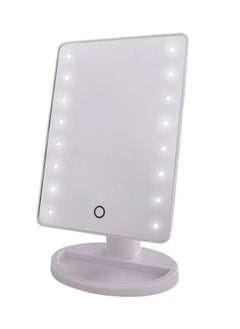 مرآة مكياج مع أضواء LED باللون الأبيض - pzsku/Z2E938D4E256981A3B9EDZ/45/_/1711712031/f7cf8160-27c8-4276-834b-89a6376c7ed5