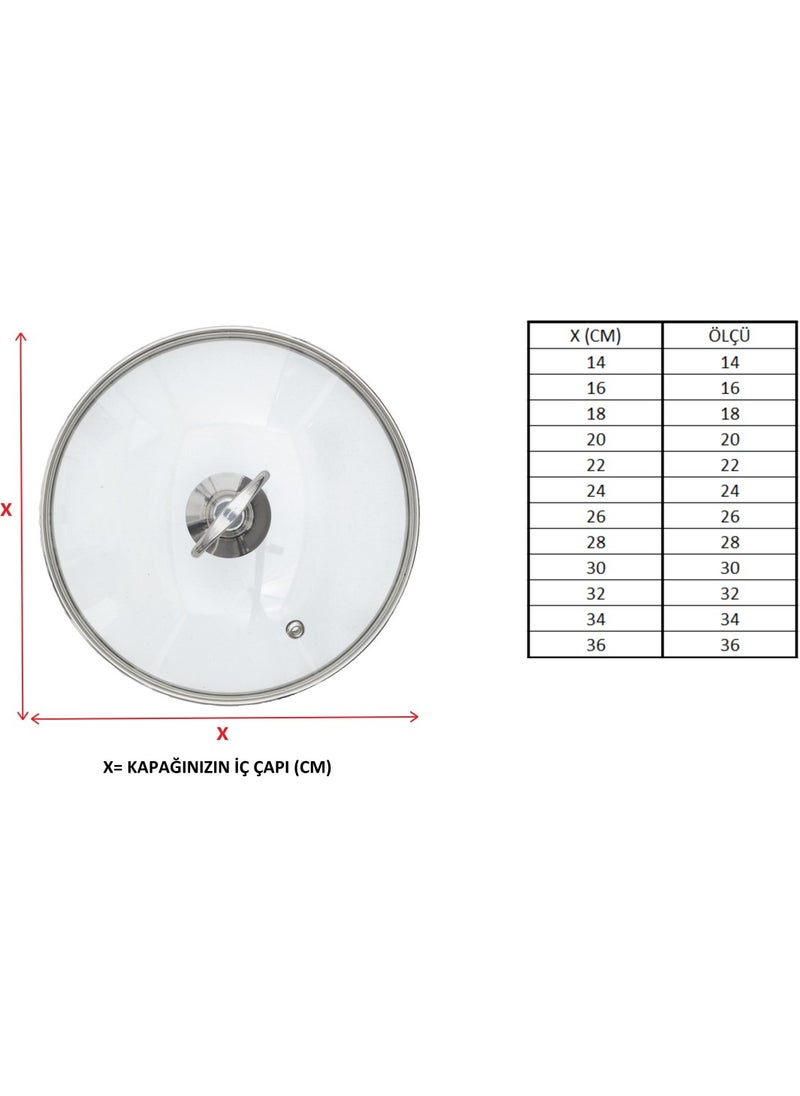 Uğurlu Glass Pot Glass Lid 14 cm  - Image 4