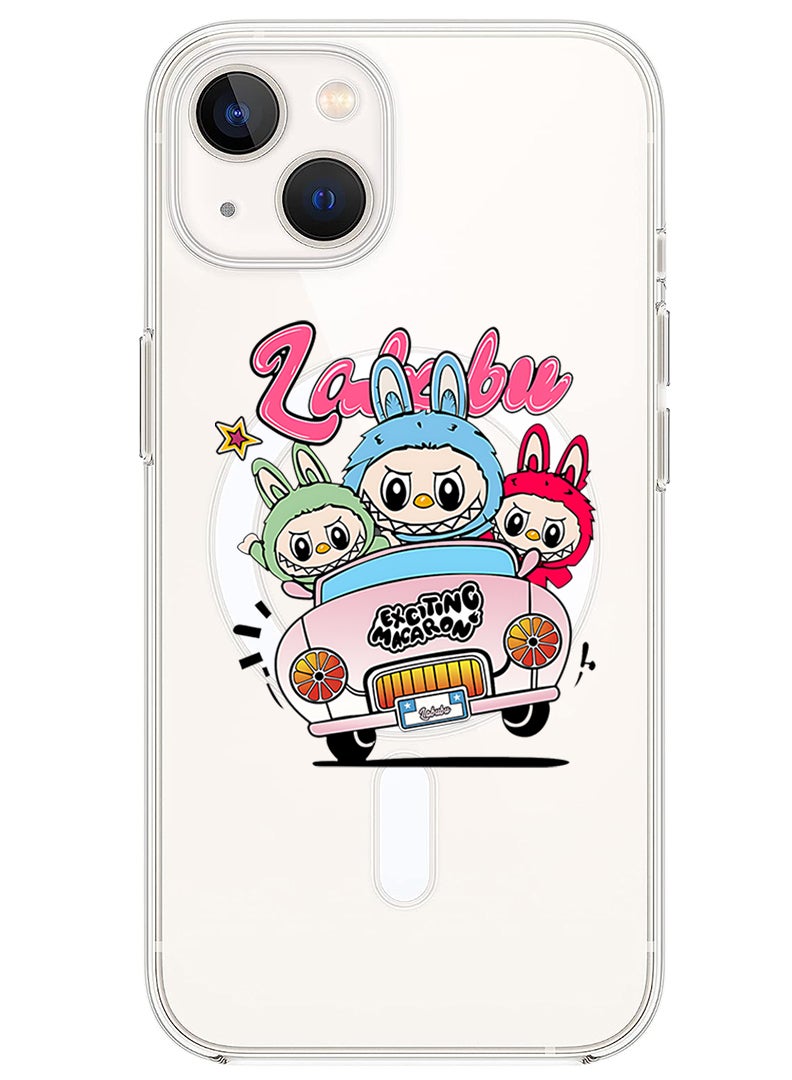 Theodor Magnetic Case for Apple iPhone 14 Plus Compatible with MagSafe Wireless Charging, Shockproof Phone Bumper Cover Labubu (1) - Image 1