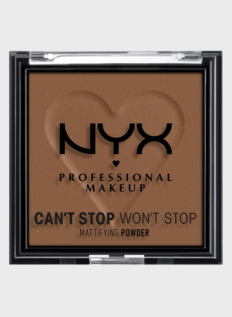 NYX PROFESSIONAL MAKEUP Can't Stop Won't Stop Mattifying Powder  Deep