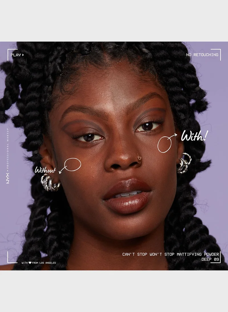 NYX PROFESSIONAL MAKEUP Can't Stop Won't Stop Mattifying Powder  Deep