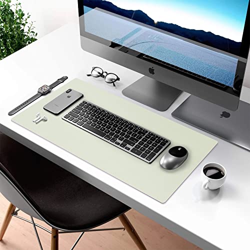 Aothia Double-Sided PU Leather Desk Pad - Non-Slip Large Mouse Pad & Desk Mat for Office, Home - Waterproof, Easy to Clean, Durable Dual-Sided Surface (36" x 17", Matcha Green) - Image 4