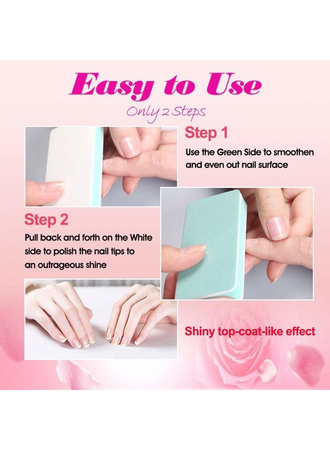 Blinkingnails Nail Buffer File With Double Sides Professional Polishing Block 1000/4000 Grit Shiner Manicure Art Tools For Natural Nails Pack Of 12Pcs - Image 4