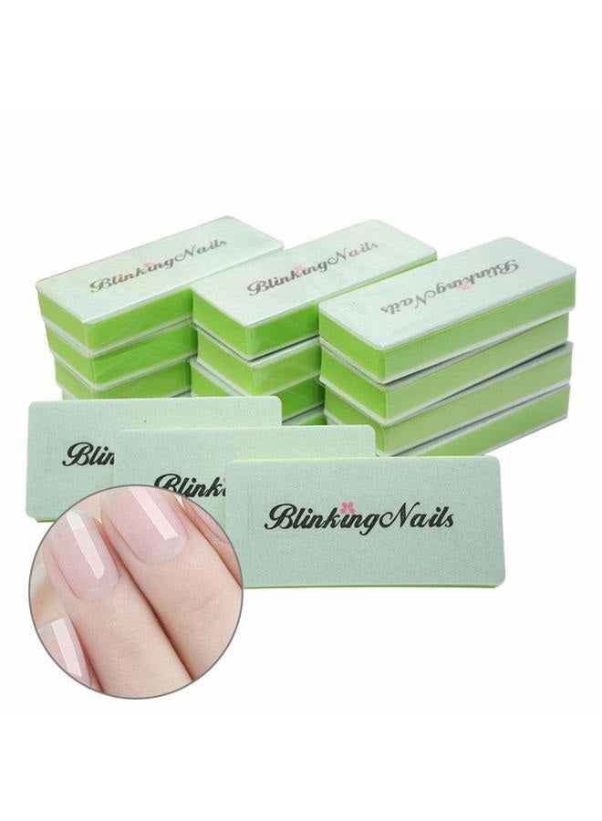Blinkingnails Nail Buffer File With Double Sides Professional Polishing Block 1000/4000 Grit Shiner Manicure Art Tools For Natural Nails Pack Of 12Pcs - Image 1