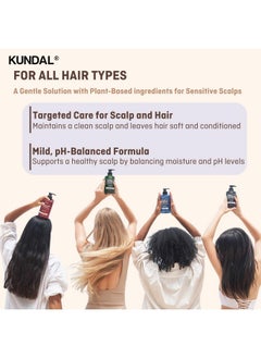 KUNDAL Natural Hair Shampoo And Conditioner Set [Baby Powder] - Nourish, Strengthen, Repair Hair With Honey, Argan Oil, Macadamia Oil, Sulfate-Free 500Ml 2Set (16.9 Fl Oz 2 Set)  - Image 2