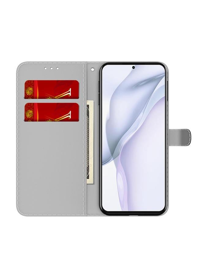 S-TOP Case For Huawei P50 Cloud Fog Pattern Horizontal Flip Leather Case with Holder & Card Slot & Wallet - Image 4