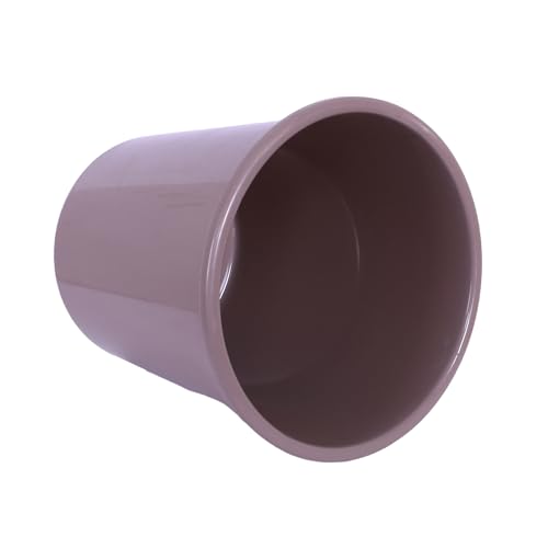 Kuber Industries (Set of 2) Plastic Open Top Dustbin Without Lid - Food Waste Bin for Kitchen | Home | Office | Bathroom | Washroom - Garbage Can for Dry and Wet Waste (10 LTR Capacity) (Brown-Beige) - Image 4