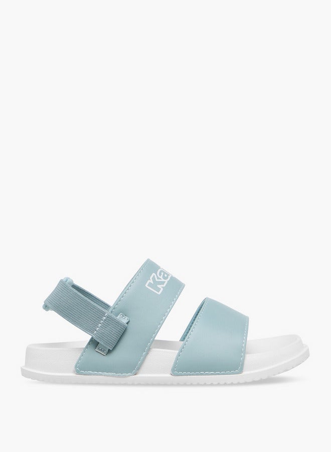 Kappa Girls' Logo Print Sandals with Elasticated Strap - Image 1