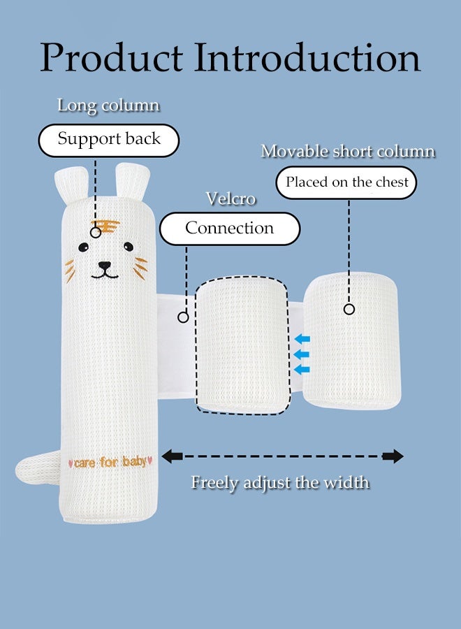 DUNISO 3 in 1 Baby adjustable protection pillow,Soft cylindrical crib pillow for Reflux Baby Sleep,Anti-rollover fixed pillow For Newborn,Offers Protection Safety for Kids - Image 4