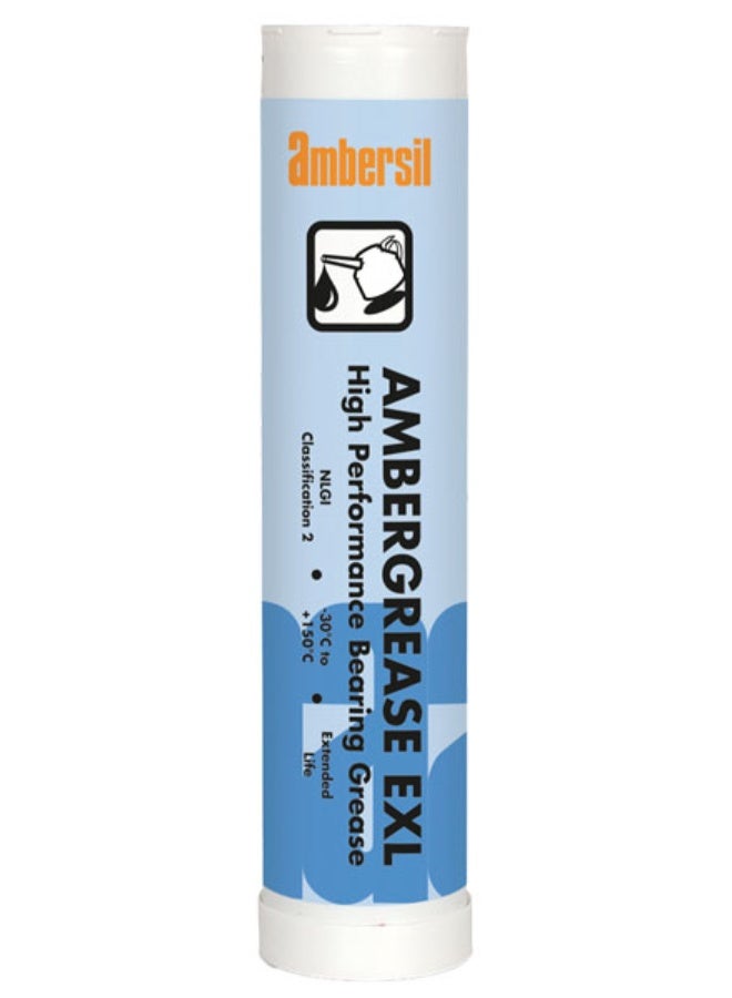 امبيرسيل AMBERSIL AMBERGREASE EXL 400G HIGH PERFORMANCE BEARING GREASE شحم متعدد الاستخدامات عالي الأداء ومقاوم للأحمال والماء لحماية طويلة الأمد للمكونات والمحامل - Image 1