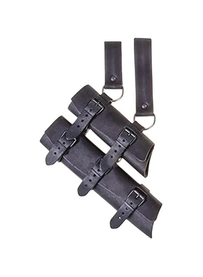 2 حزام كتف من العصور الوسطى، اكسسوارات زي عصر النهضة للحفلات التنكرية، حافظة ظهر للحزام، الضفادع، حزام خلفي للحزام في الهواء الطلق، حزام غمد مزدوج - Image 5