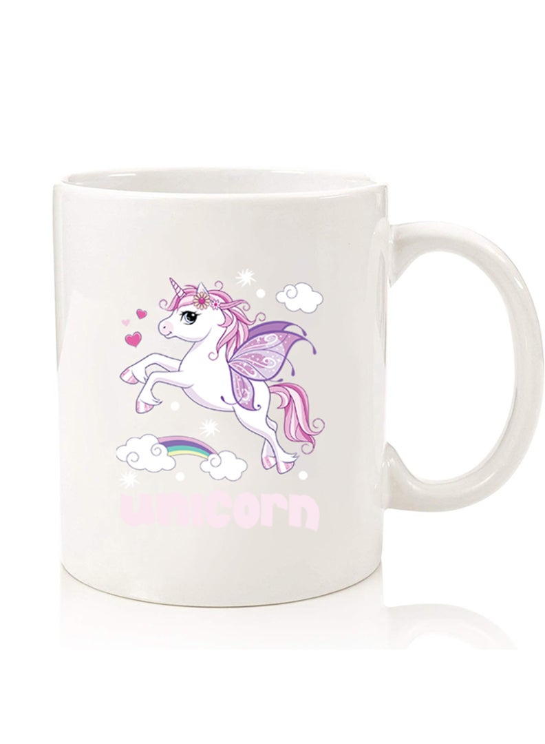 Theodor Premium Quality Two Sided Printed Coffee Mug Tea Cup For Home Office, Kids Men Women Unicorn 1 - Image 1