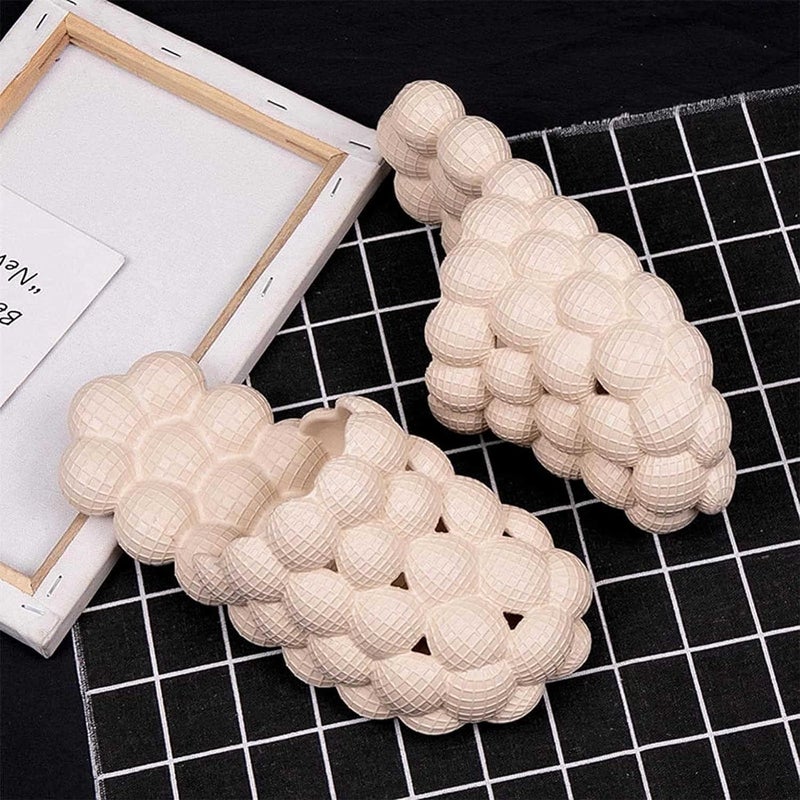 Stardust Bubble Slides Massage Slippers For Women Men Non-Slip Spa Gym Bubble Slippers, Soft Pillow Stress Relief Slide - Image 4