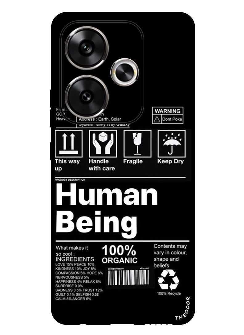 Theodor Protective Case Anti Scratch Shock Proof Bumper Cover For Xiaomi Redmi Turbo 3 Human Being  - Image 1