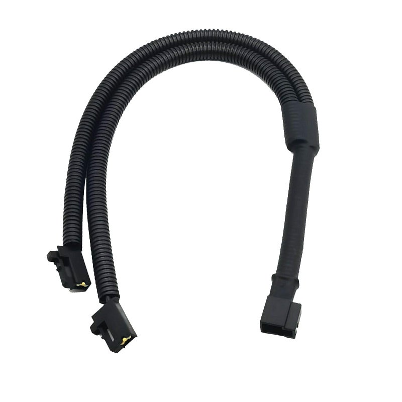 FQMY Car Horn Converter Wiring Harness, Black, Compatible with Toyota, 1 to 2 Horns, Easy Plug and Play Installation, 21in/55cm Length - Image 1