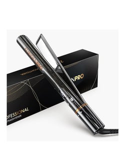 FURIDEN PRO Hair Straightener Flat Iron, Hair Straightener and Curler 2 in 1, Flat Iron Curling Iron in One, Hair Multi Styler Tools, No Frizz | Long-Lasting Finish(Black) - pzsku/Z2E9410E3444608884A8DZ/45/_/1700631915/e1fdebc2-39cc-4f1f-b25d-be3530226403