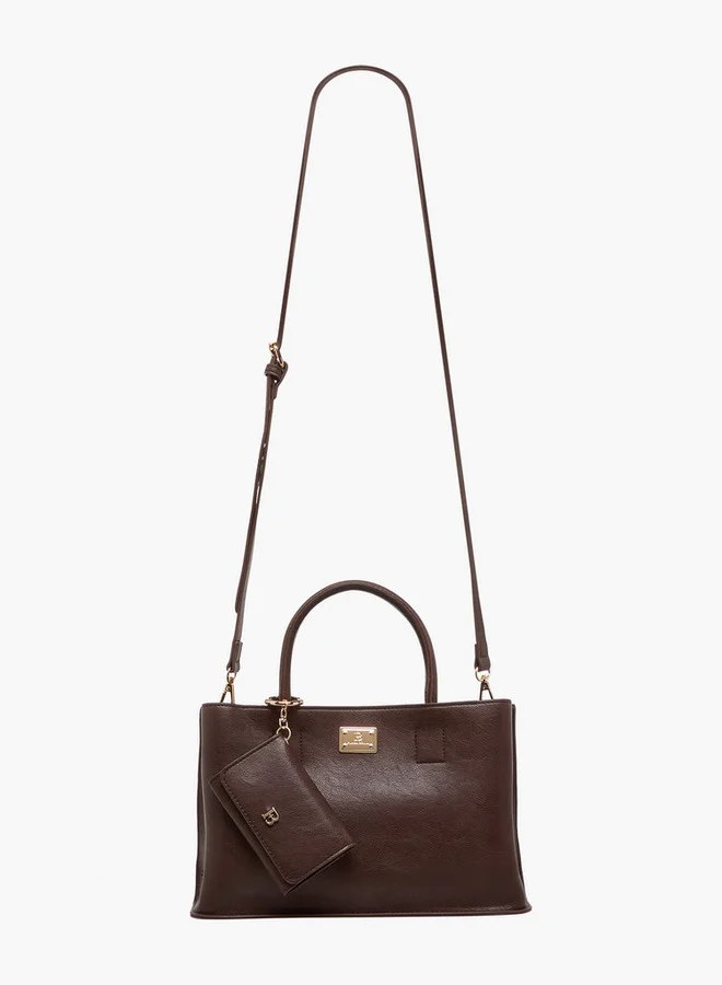 فلورا بيلا من شو إكسبرس Solid Tote Bag with Adjustable Strap and Detachable Pouch