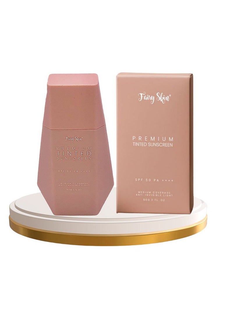 Fairy Skin Premium Tinted Sunscreen SPF50 PA++++ 50g  - Image 1