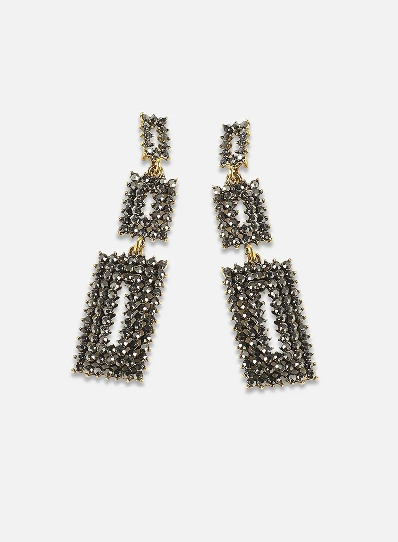 SOHI Twilight Geometric Artificial Drop Earring Jewellery
