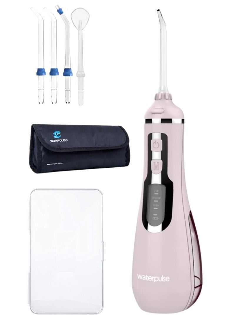 NIKITA.VIVI 200ml Tank Cordless Water Flosser 3 Modes Dental Oral Irrigator Portable and Rechargeable IPX7 Waterproof Water Flossing for Teeth Cleaning Electric Dental Water Flosser Teeth Cleaner Pink  - Image 2