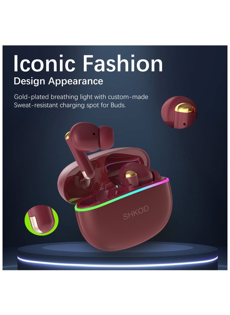 Bluetooth 5.4 13mm Dynamic Drivers 40 Ms Ultra-Low Latency Quad Mic ENC for HD Call Clarity 45 Hrs Playtime Lightning-Fast Charging, AirLits5 Pro True Wireless in-Ear Earbuds