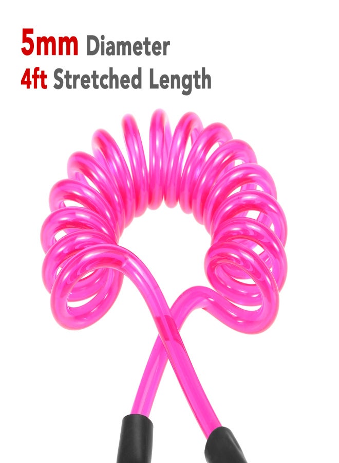 4 Feet Ankle Leash Surfing Elastic Coiled Stand UP Paddle Board Leg Rope Surfboard Ankle Leash - Image 3