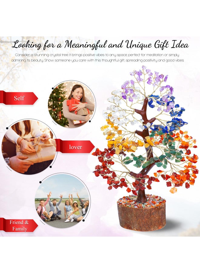 Crocon Amethyst Crystal Tree Of Life, Chakra Tree Of Life, Natural Fluorite Base, Handmade Gemstone Tree, Feng Shui Tree, Artificial Tree, Healing Crystal Decoration, Money Tree Bonsai, Spiritual Gifts - Image 3