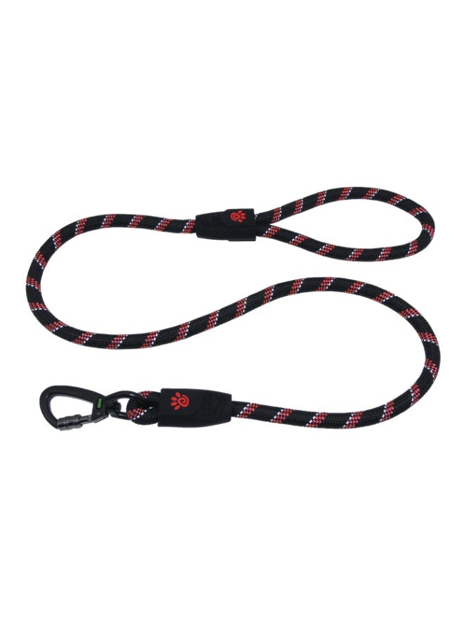 dog Leash small reflective red & black 150cm