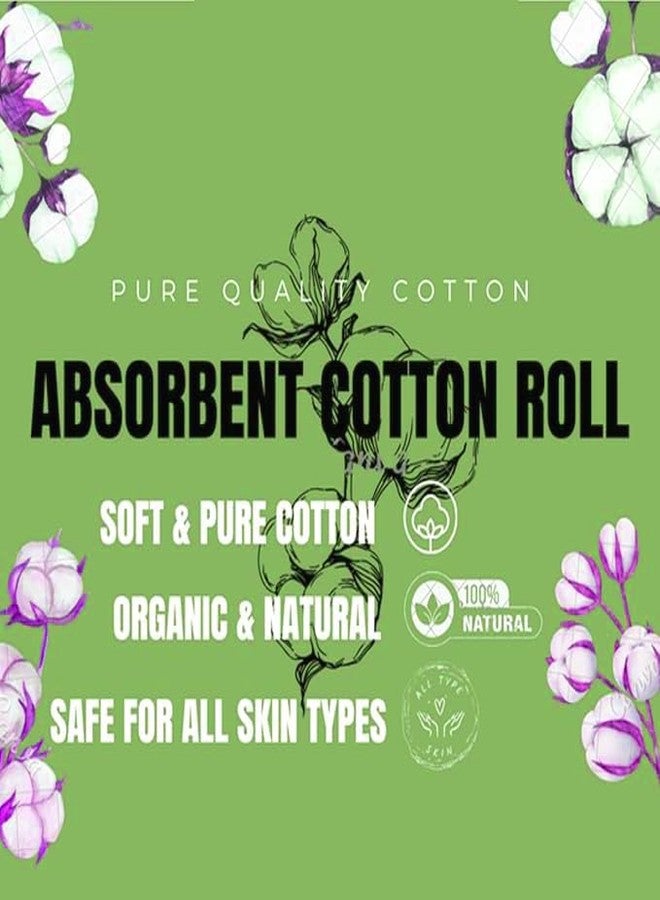 Dutiful Pure Cotton Wool Rolls For For Cometic & Skincare Use| Baby Care| Soft Cotton for cleaning Wound's | Art & Craft's | Medical Use |Beauty Care | Makeup Remover | First Aid | Facial Cleaning | Multipurpose Use Soft Absorbent & Hypoallergenic pack Of 1 - Image 5