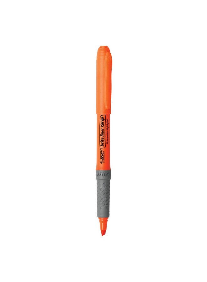 Bic BIC Brite Liner Grip Highlighter, Chisel Tip (1.6 mm), Assorted Colors, For Broad Highlighting & Fine Underlining, 5-Count - Image 4