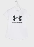 UNDER ARMOUR Girls' Sportstyle Logo Short Sleeve T-shirt
