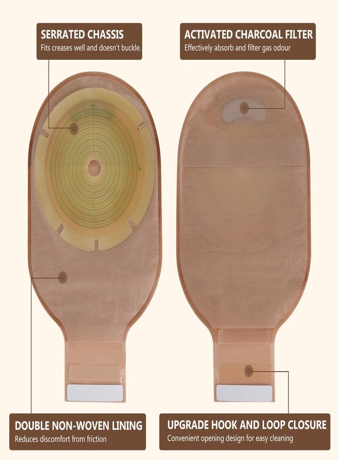 KONWEDA 20 Pack Colostomy Bags | One Piece Drainable Ostomy Pouches | 15mm-100mm Wide Cut-to-Fit Range | Secure Hook and Loop Closure for Ileostomy & Stoma Care - Image 3