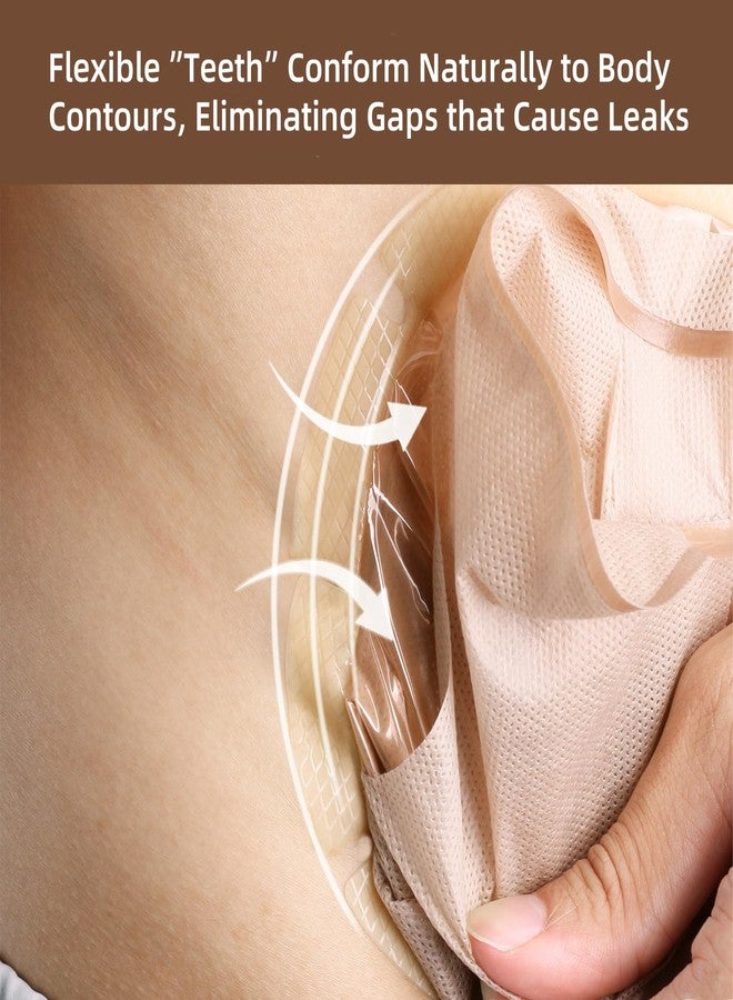 KONWEDA 20 Pack Colostomy Bags | One Piece Drainable Ostomy Pouches | 15mm-100mm Wide Cut-to-Fit Range | Secure Hook and Loop Closure for Ileostomy & Stoma Care - Image 5