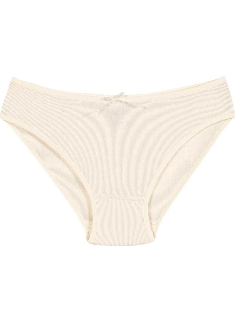 Yıldız Çamaşır Yıldız Underwear Yıldız 6-Piece Women's Lycra Striped Camisole Bikini Panties Q3550