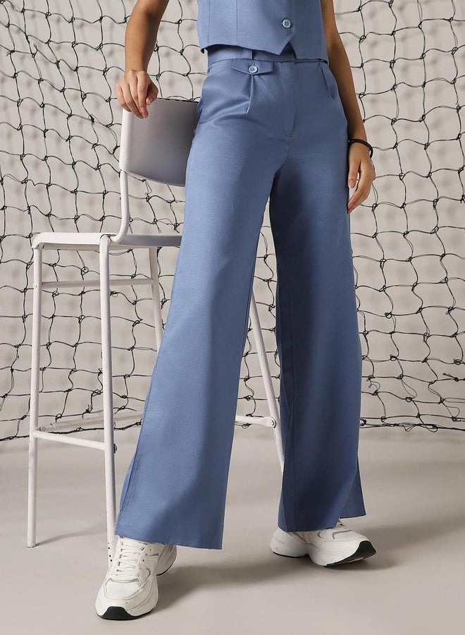 Hubberholme Solid High Rise Trousers with Belt Loops - Image 5