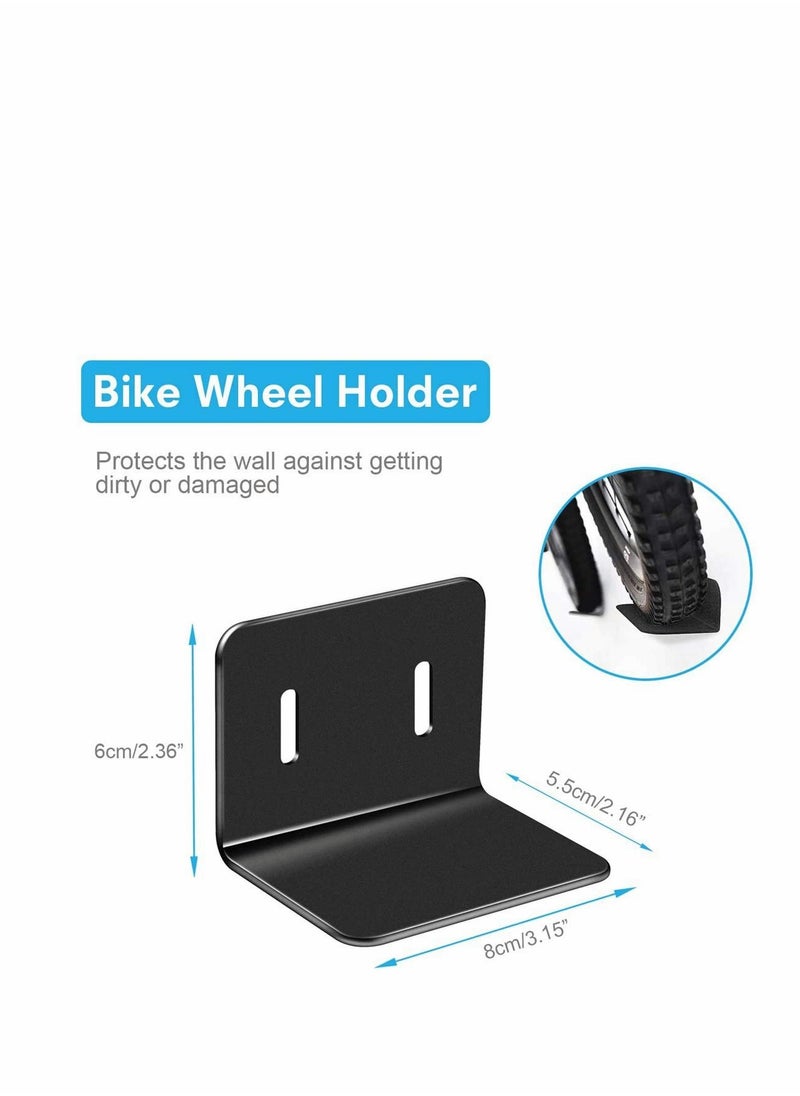 SYOSI - Bicycle Wall Mount, 3 in 1 Bike Rack Wall Mounted Hanger Pedal Hook Wheel, Heavy Duty Bicycle Racks Pedal Hook for Bike Hook Storage - Image 1