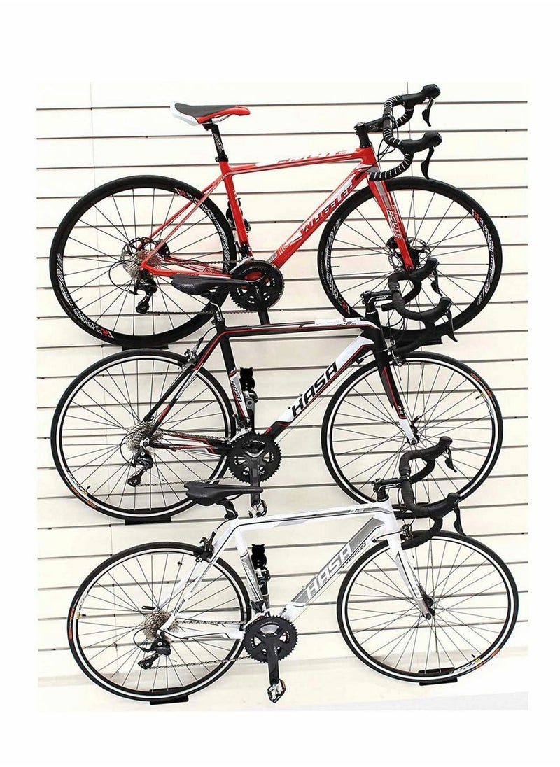 SYOSI - Bicycle Wall Mount, 3 in 1 Bike Rack Wall Mounted Hanger Pedal Hook Wheel, Heavy Duty Bicycle Racks Pedal Hook for Bike Hook Storage - Image 1