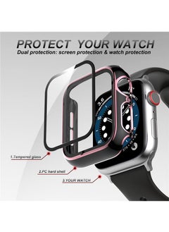Y&D 2Piece Suitable For AppleWatch4/5/6/SE 40mm universal Watch Tempered Film Integrated Protective Case  - Image 2