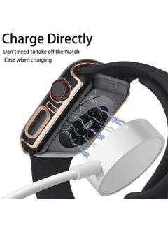 Y&D 2Piece Suitable For AppleWatch4/5/6/SE 40mm universal Watch Tempered Film Integrated Protective Case  - Image 4