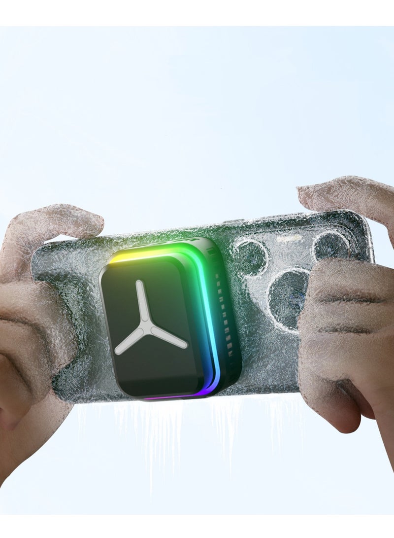 المغناطيسي المحمول مبرد RGB لعبة رادياتور الهاتف مبرد الهاتف المحمول مروحة تبريد سريعة تشغيل بلا ضوضاء الهاتف المحمول رادياتور - Image 3