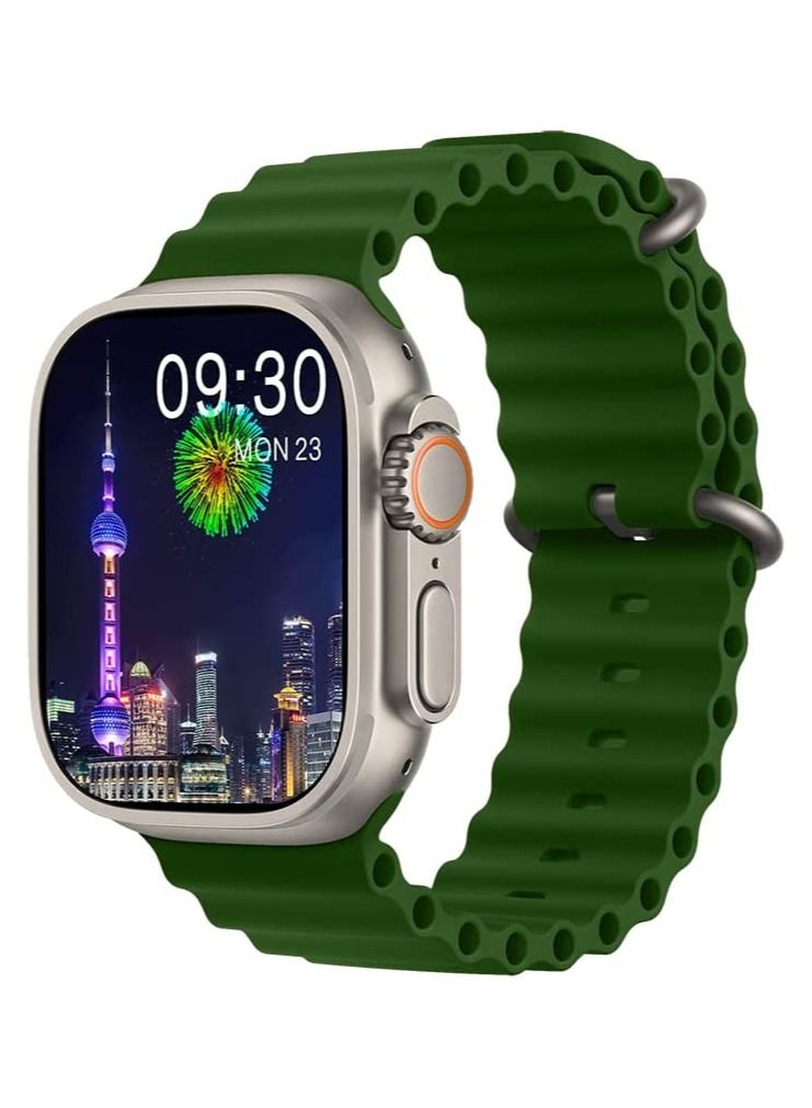 Wearfit Pro HK8 PRO MAX Smartwatch AMOLED Screen 2.12 Inch 485*520 Pixels - Bluetooth V5.2 (Green)  - Image 1