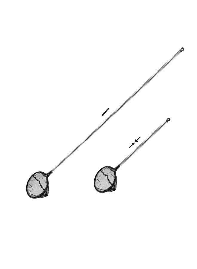 Mogoko Aquarium Fish Net, Fine Mesh Net For Fish Tank, Telescopic Fish Net With Extendable Stainless Steel Long Handle  - Image 1