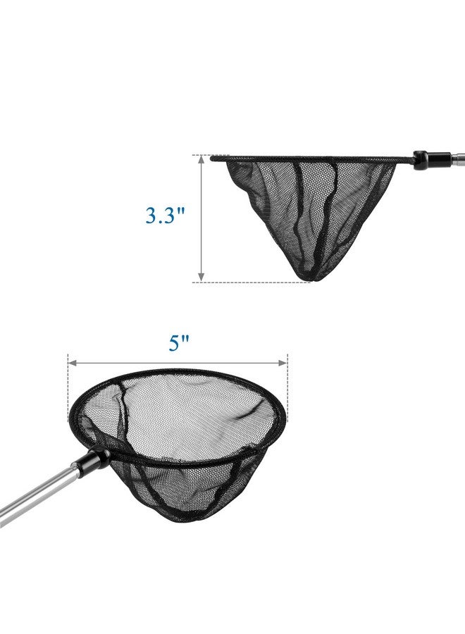 Mogoko Aquarium Fish Net, Fine Mesh Net For Fish Tank, Telescopic Fish Net With Extendable Stainless Steel Long Handle  - Image 3