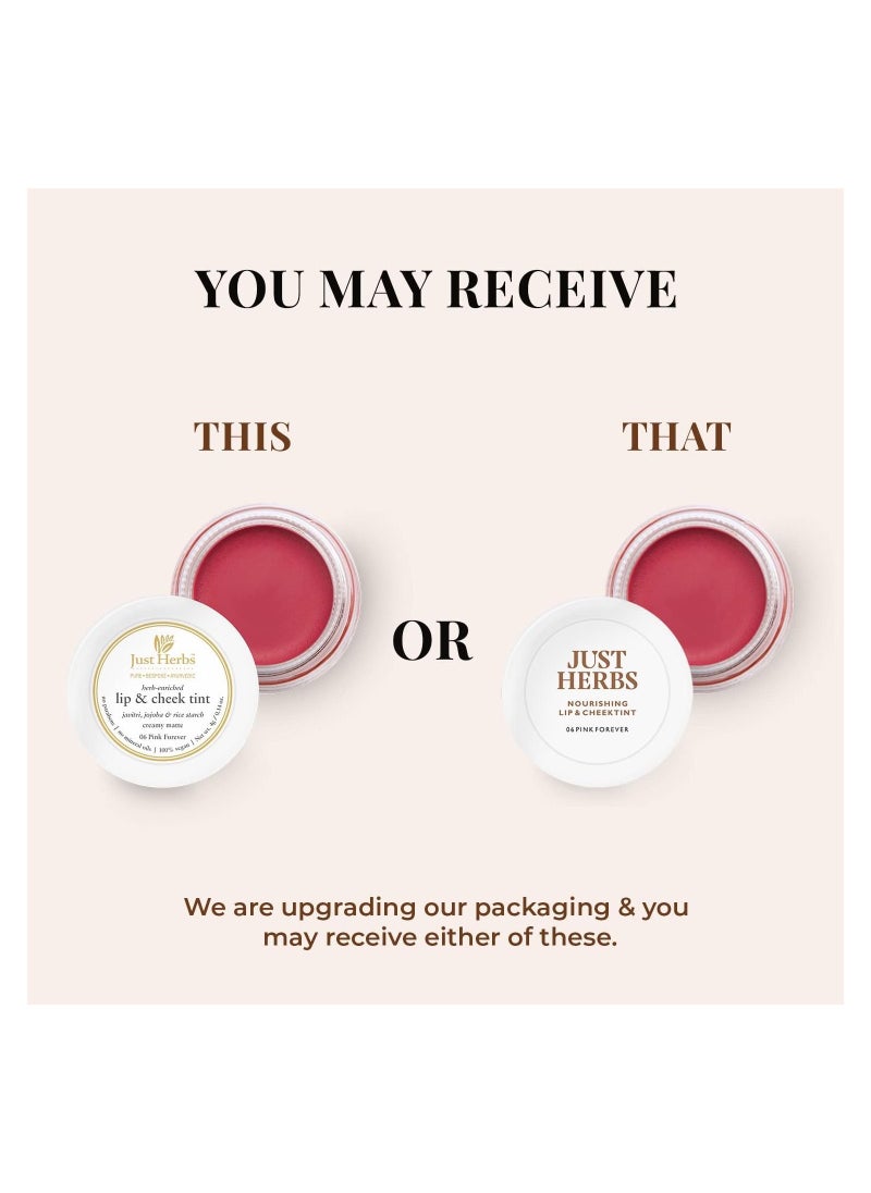 Just Herbs Just Herbs Ayurvedic Natural Lip and Cheek Tint Blush Creamy Matte  - Image 4