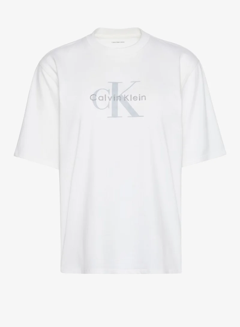 Calvin Klein Jeans  Monologo Relaxed T-Shirt for Women | Best Price UAE