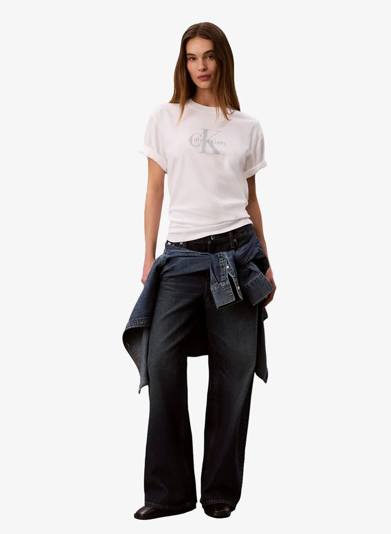 Calvin Klein Jeans  Monologo Relaxed T-Shirt for Women | Best Price UAE