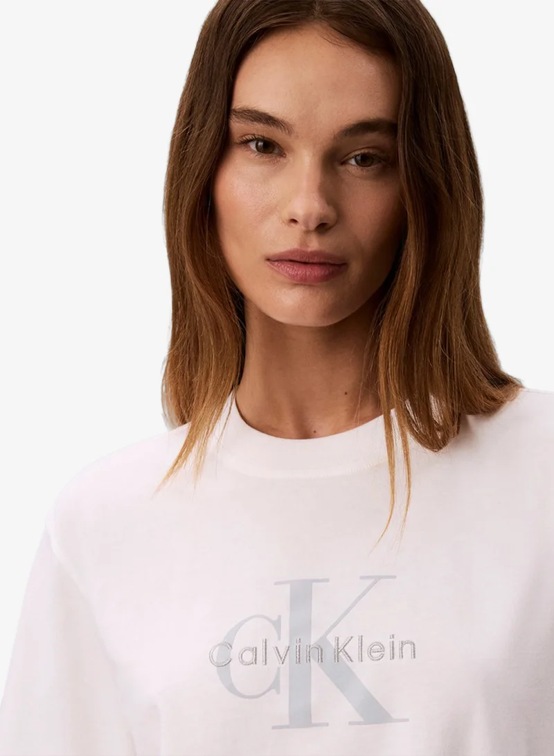 Calvin Klein Jeans  Monologo Relaxed T-Shirt for Women | Best Price UAE