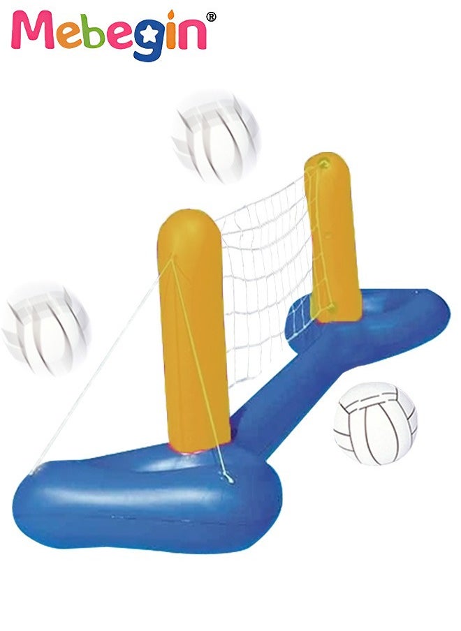 MEBEGIN 244*64cm Volleyball Net Set with a Ball, Inflatable Pool Float Set, Inflatable Water Games, Pool Floating Toys, Summer Swimming Floaties, Convenient to Store or Bring Along for Vacations and Pool-hopping Adventures  - Image 2